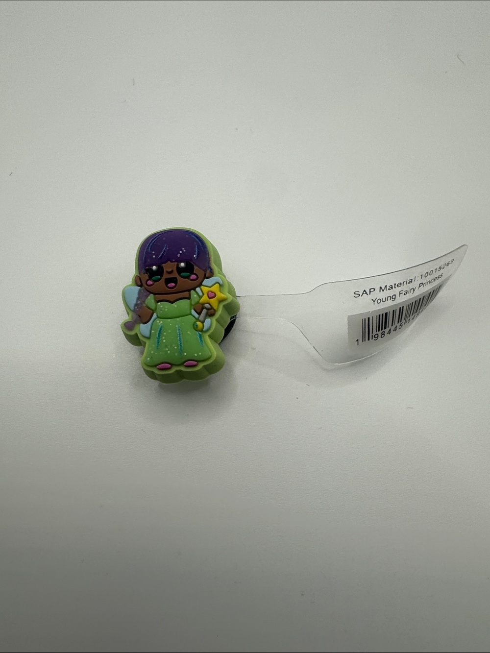 NWT CROCS Young Fairy Princess Jibbitz Green and Purple Kids Shoe Charm